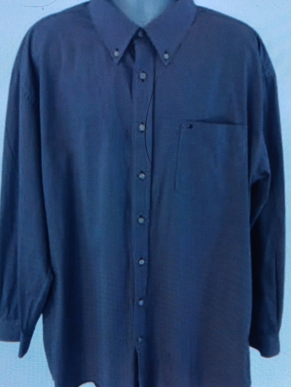 Tommy Hilfiger Men's Dark Purple Button-Down Shirt
